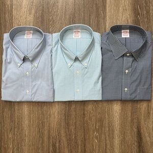 3 NWT Brooks Brothers Madison fit Button Down Shirts